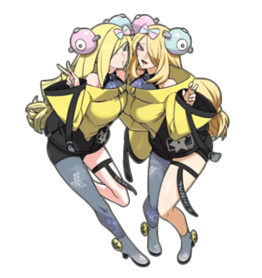 Pokemon Cynthia & Lusamine Sticker Car Decal