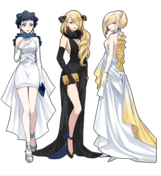 Pokemon Cynthia Diantha Lusamine Sticker Car Decal