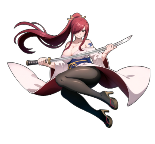 Fairy Tail Erza Sticker Car Decal