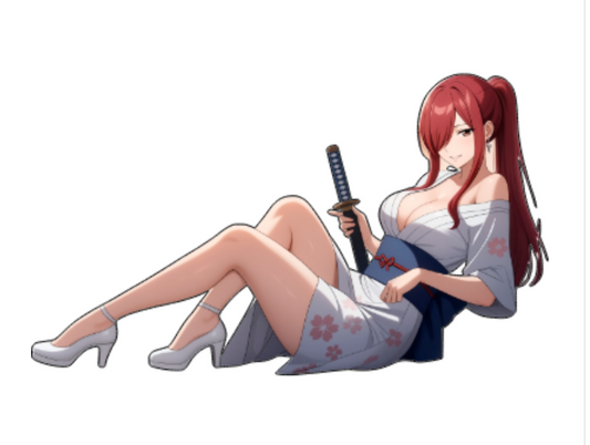 Fairy Tail Erza Sticker Car Decal