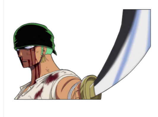 One Piece Zoro Sticker Car Decal