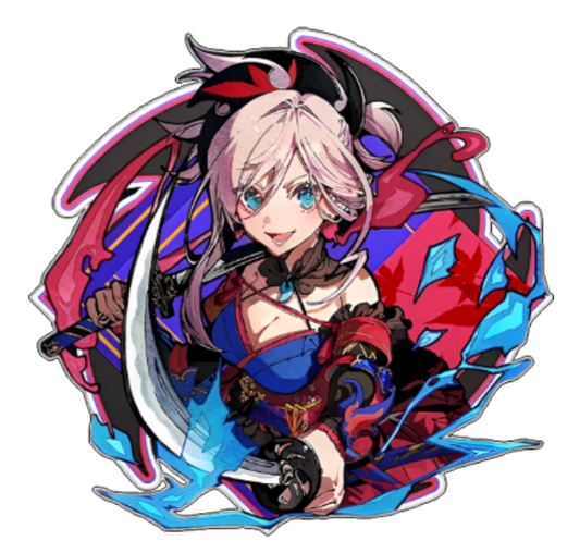 Fate Grand Order Musashi Sticker Car Decal