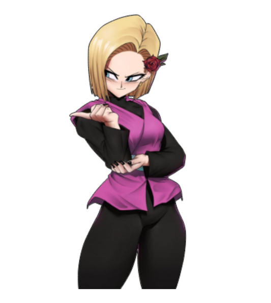 Dragon Ball Android 18 Sticker Car Decal