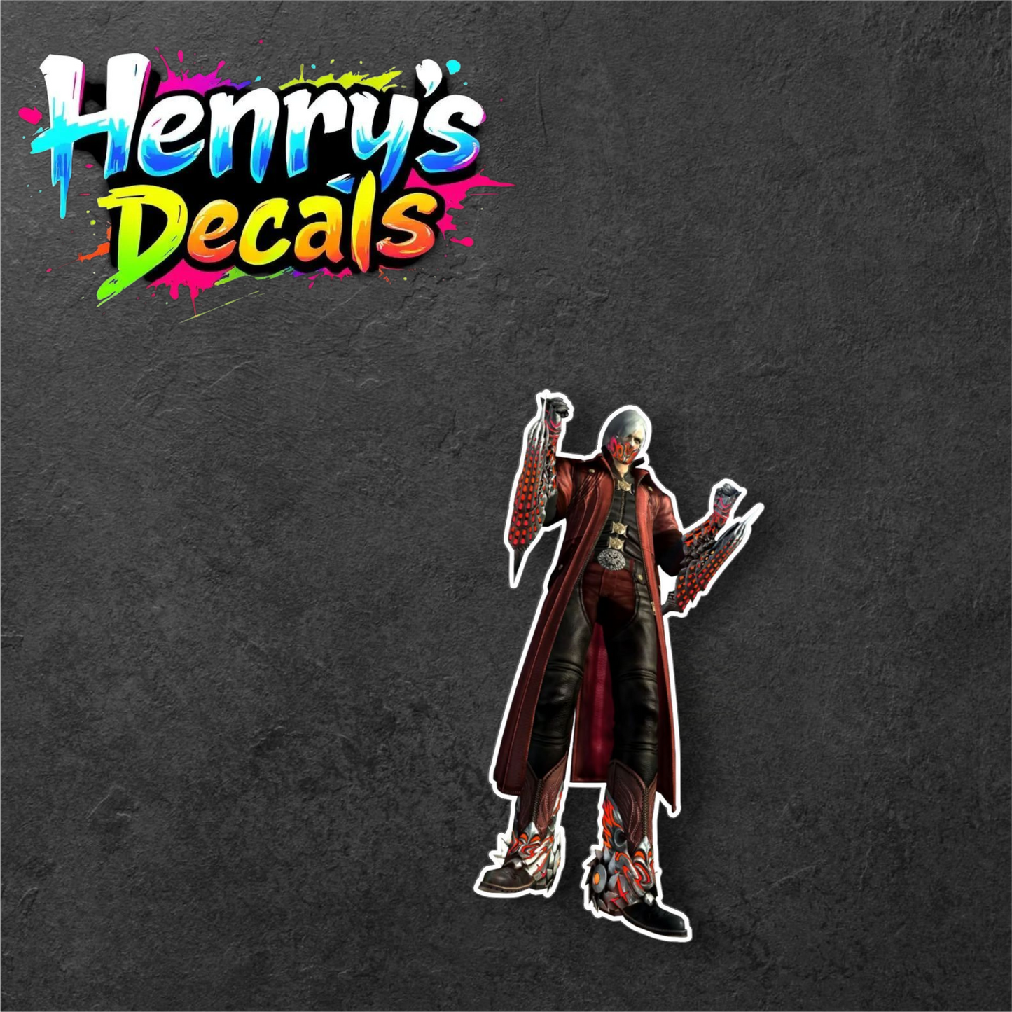 Video Game Dante Sticker Car Decal