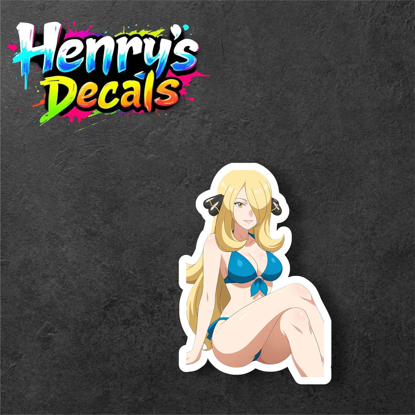 Anime Cynthia Sticker Car Decal