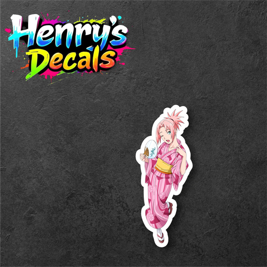 Anime Sakura Sticker Car Decal